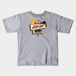 Fluff You Black Cat in beige Kids T-Shirt